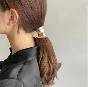 Metal Brushed Hair Rope / Hair Band | Pack of 3
